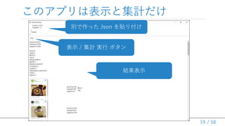 / 58
ΥץϱʾȼӋ
19
eä Json N긶
ʾ / Ӌ g ܥ
Yʾ
 