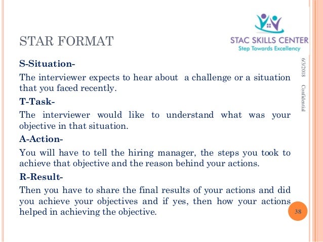 stac ppt for job interview skills star format interview