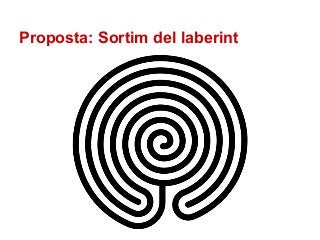 Proposta: Sortim del laberint 
 