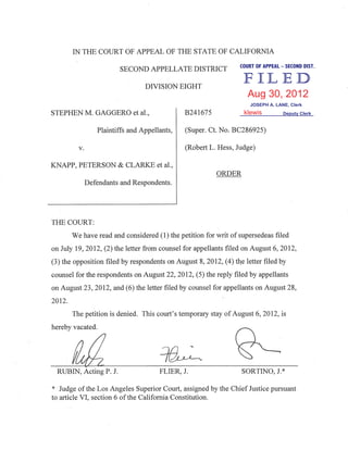 COURT OF APPEAL – SECOND DIST.
JOSEPH A. LANE, Clerk
Deputy Clerk
Aug 30, 2012
klewis
 