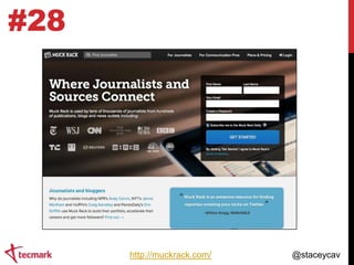 #28

http://muckrack.com/

@staceycav

 