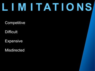 LIINSIMTATOCompetitiveDifficultExpensiveMisdirected