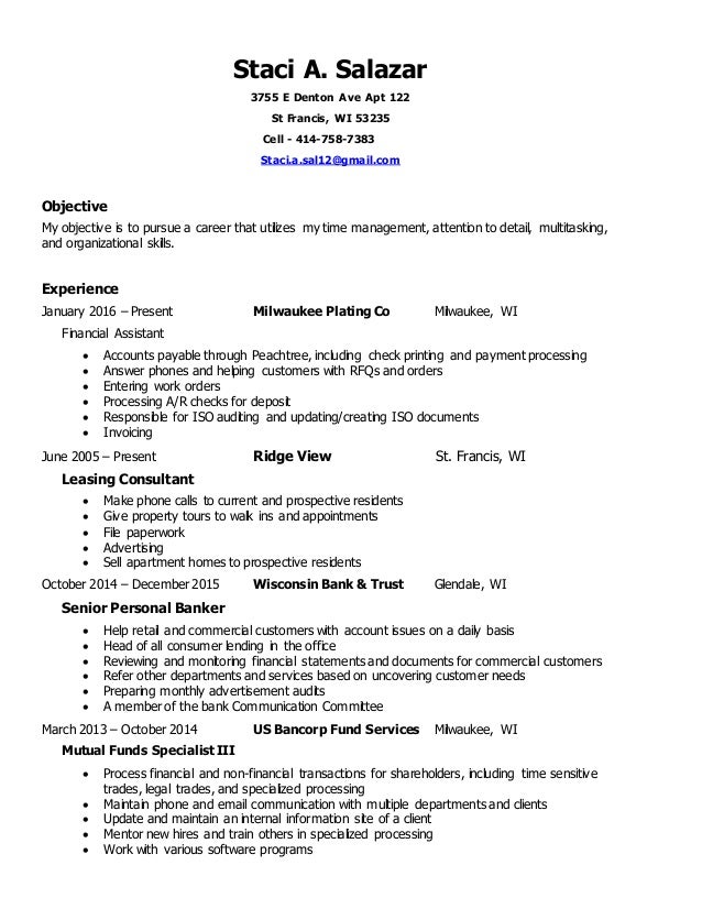 objective statement in a resume