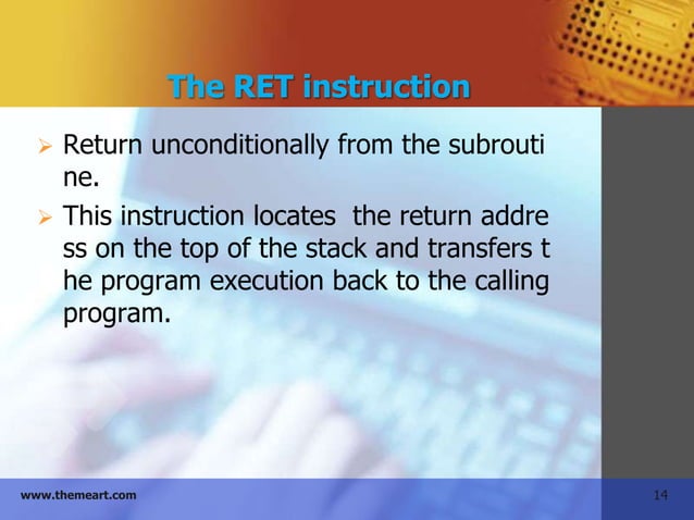 Stack in microprocessor 8085(presantation) | PPTX | Programming ...