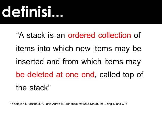 Stack atau tumpukan | PPTX