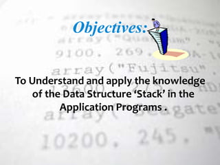Data structure Stack | PPTX