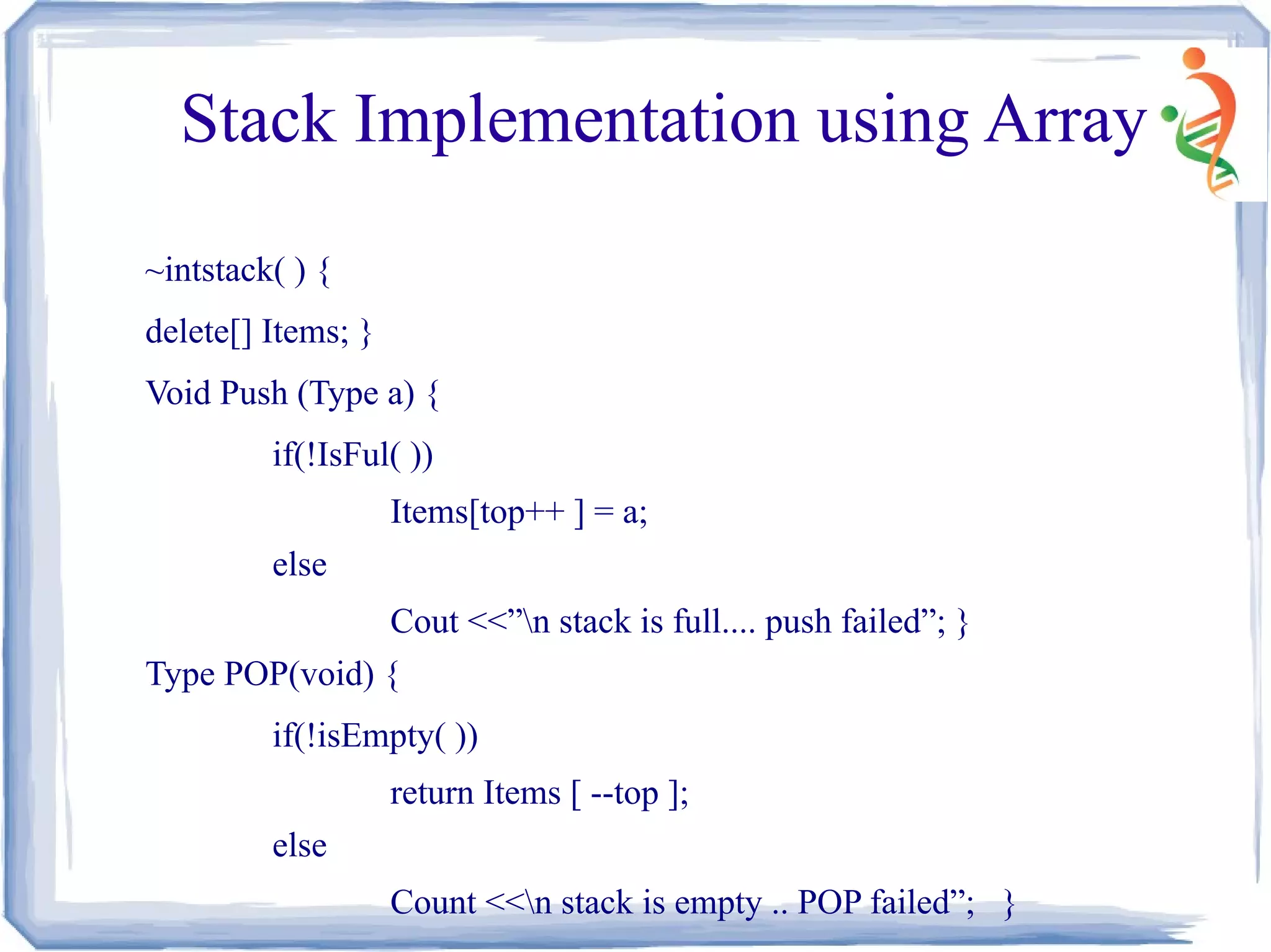 Stack | PDF | Programming Languages | Computing