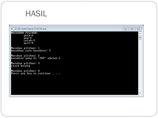 Materi Struktur Data Stack | PPT
