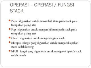 Materi Struktur Data Stack | PPT