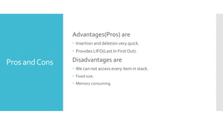 Stack Data structure | PPT