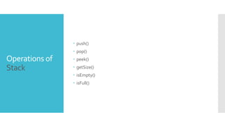 Stack Data structure | PPT | Free Download