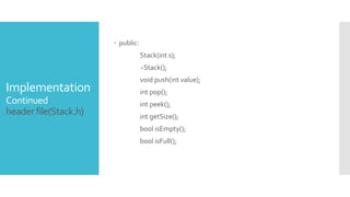Stack Data Structre Introduction and source code | PPT