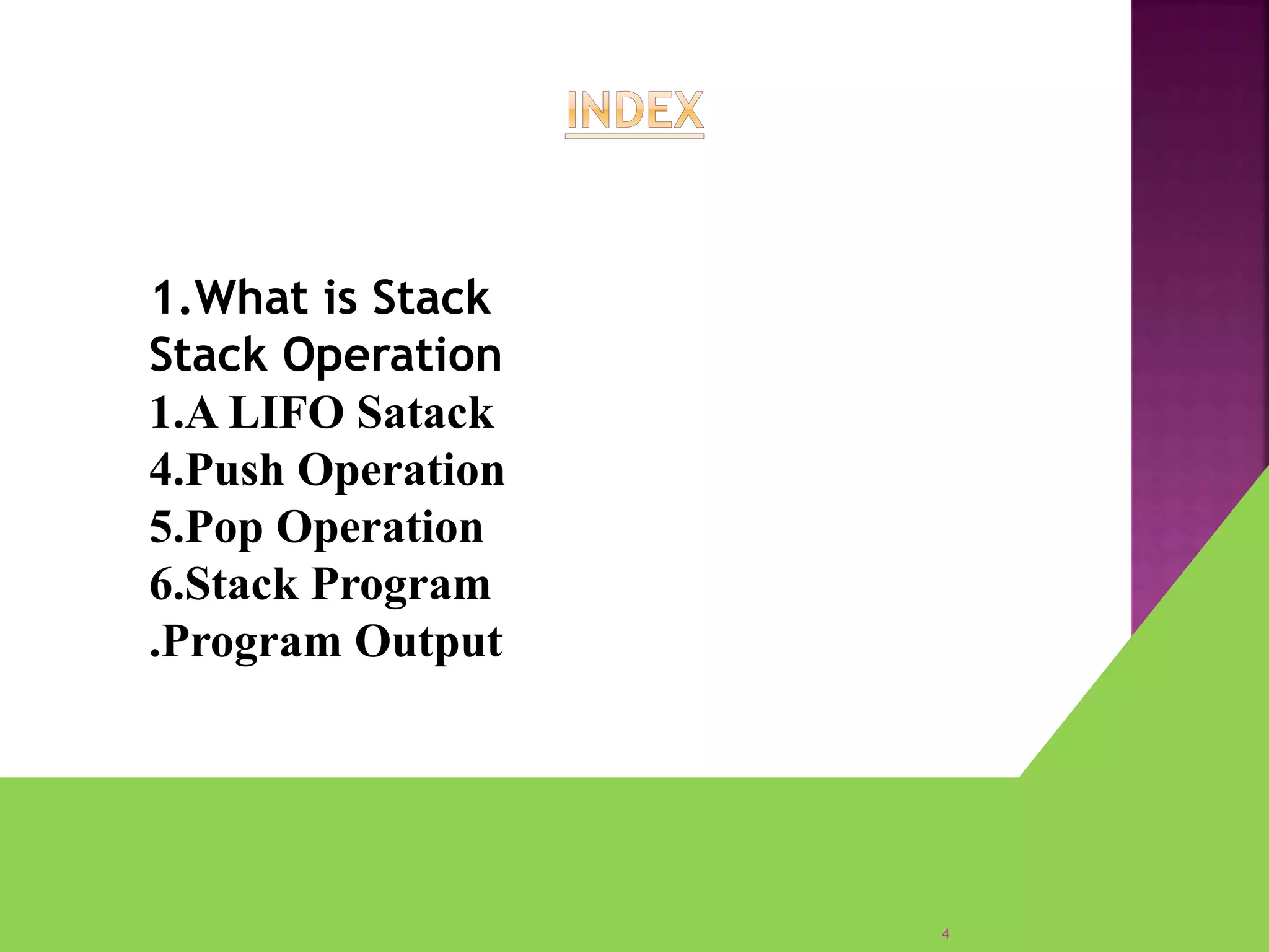 Stack of Data structure | PPT