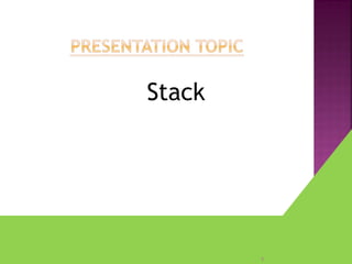 Stack of Data structure | PPT