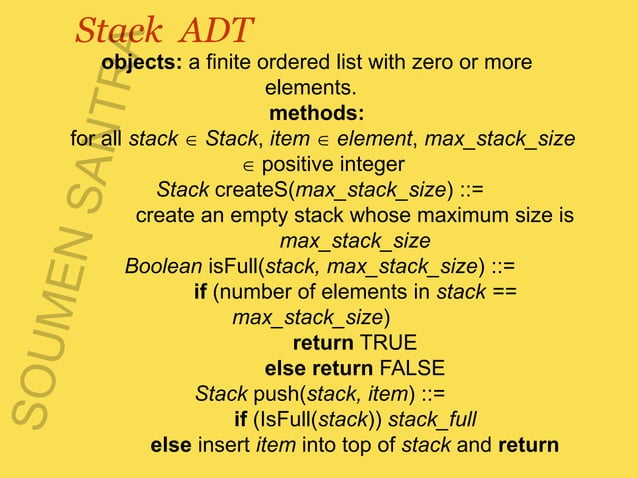Stack and its Applications : Data Structures ADT | PPTX