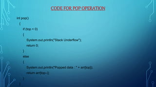 Stack Data Structure | PPT