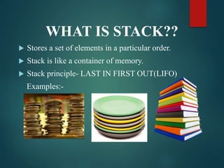 DATA STRUCTURE - STACK | PPT