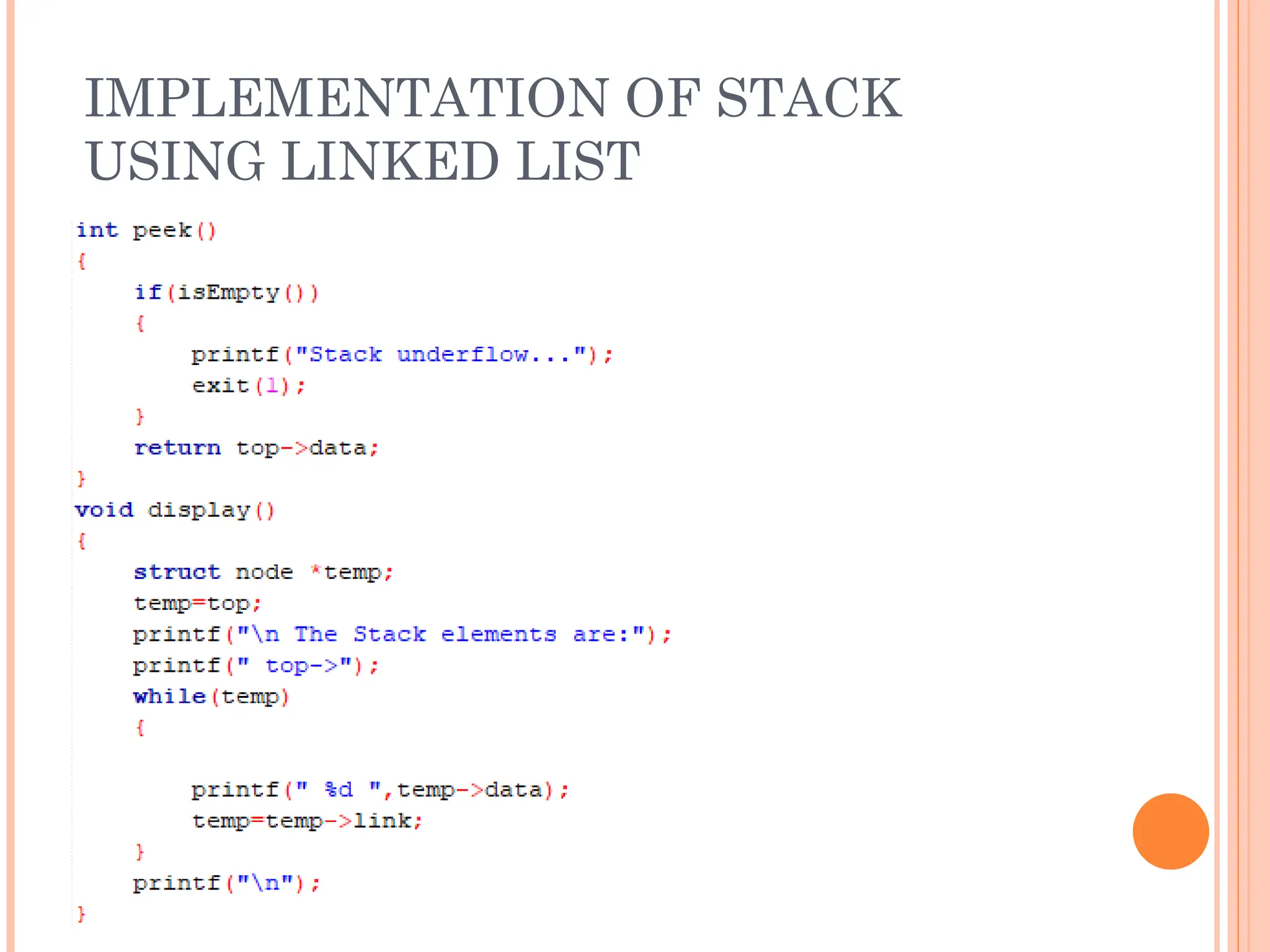 Stack data structures with definition and code | PPT