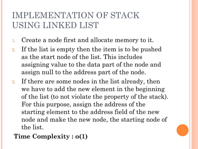 Stack data structures with definition and code | PPT