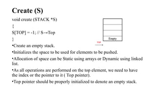 Stack Abstract Data Type in Data structures | PPT