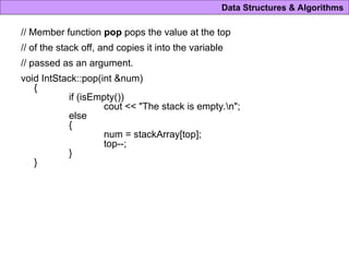 stack is a linear data structure LIFO.ppt