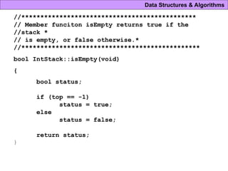 stack is a linear data structure LIFO.ppt