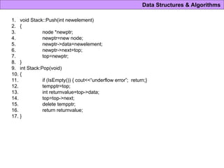 stack is a linear data structure LIFO.ppt