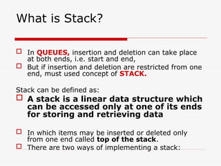 Stack.ppt ase ni maza ana . ghar a k beith gei thi | PPT