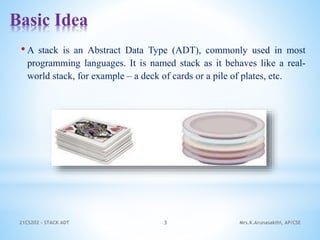 Stack ADT | PPTX