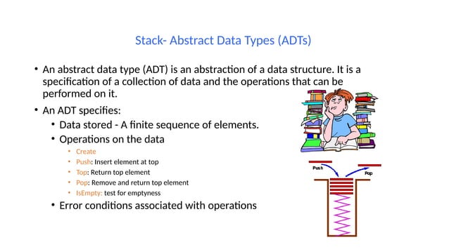 The presentation on stack data structure | PPT