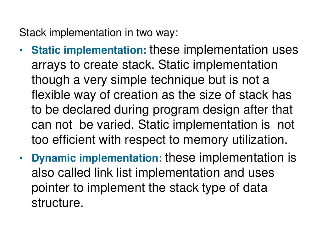Stack a Data Structure