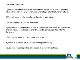 Stack and heap | PPT