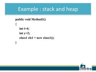 Stack and heap | PPTX