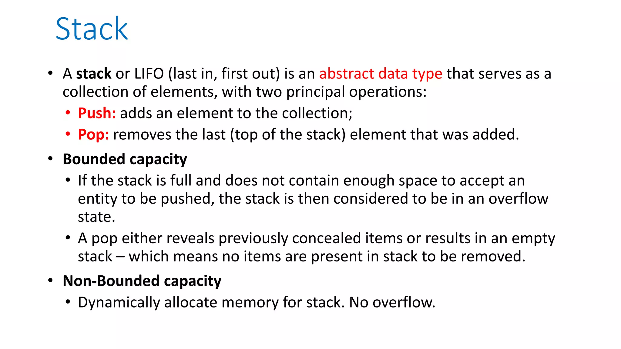 Stack and its applications | PPTX