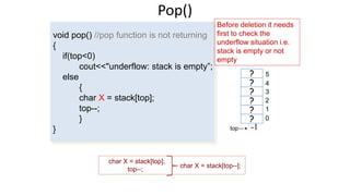 Stack and its applications | PPTX