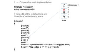 Stack and its applications | PPTX