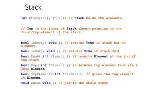 Stack and its applications | PPTX
