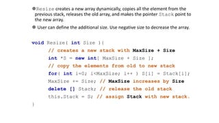 Stack and its applications | PPTX