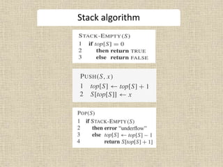 Stack algorithm
 