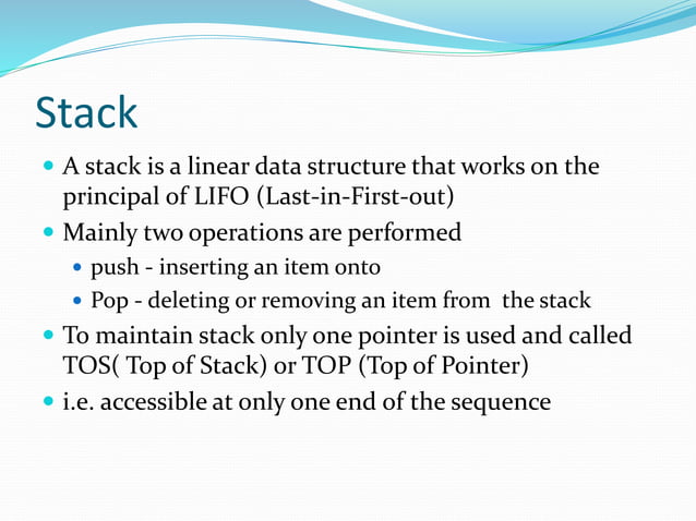 Stack and queue | PPTX