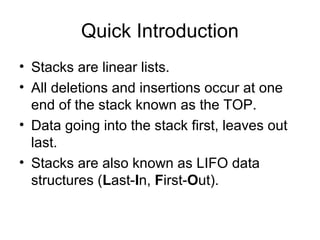 Stack application