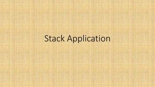 Stack Application
 