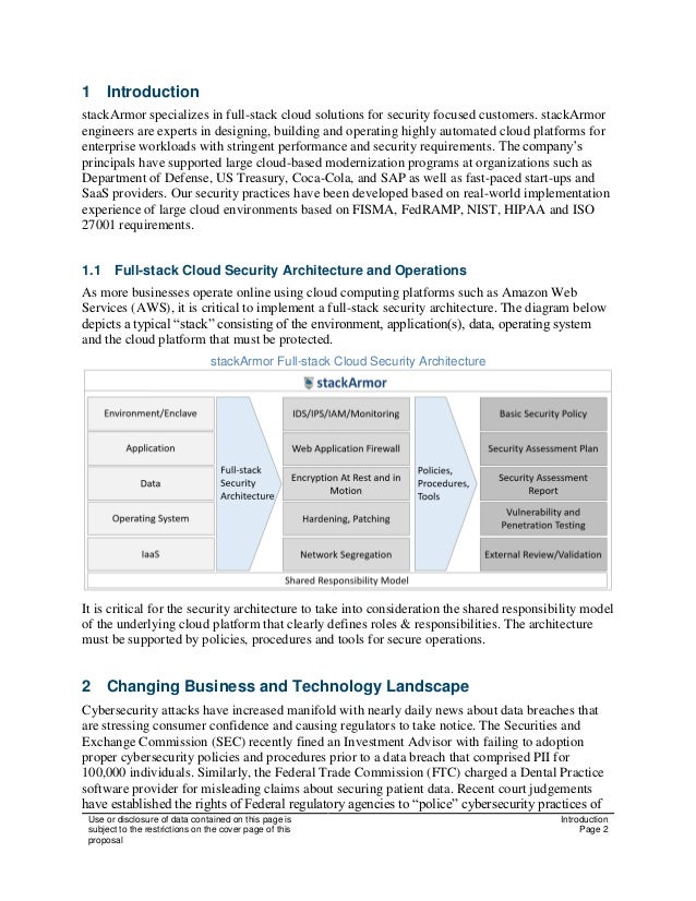 AWS Cloud Security Best Practices stackArmor white paper