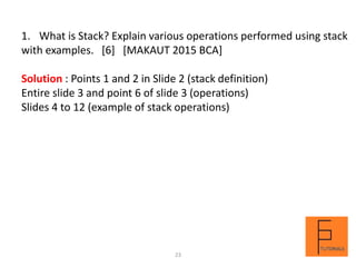 Stack data structure | PPTX