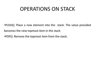 Introduction to stack | PPT