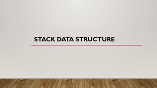 Data Structure Stack operation in python | PPT