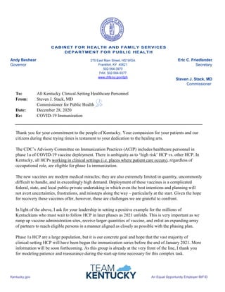 Stack hcp immunization