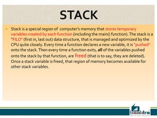 Stack & heap | PPT