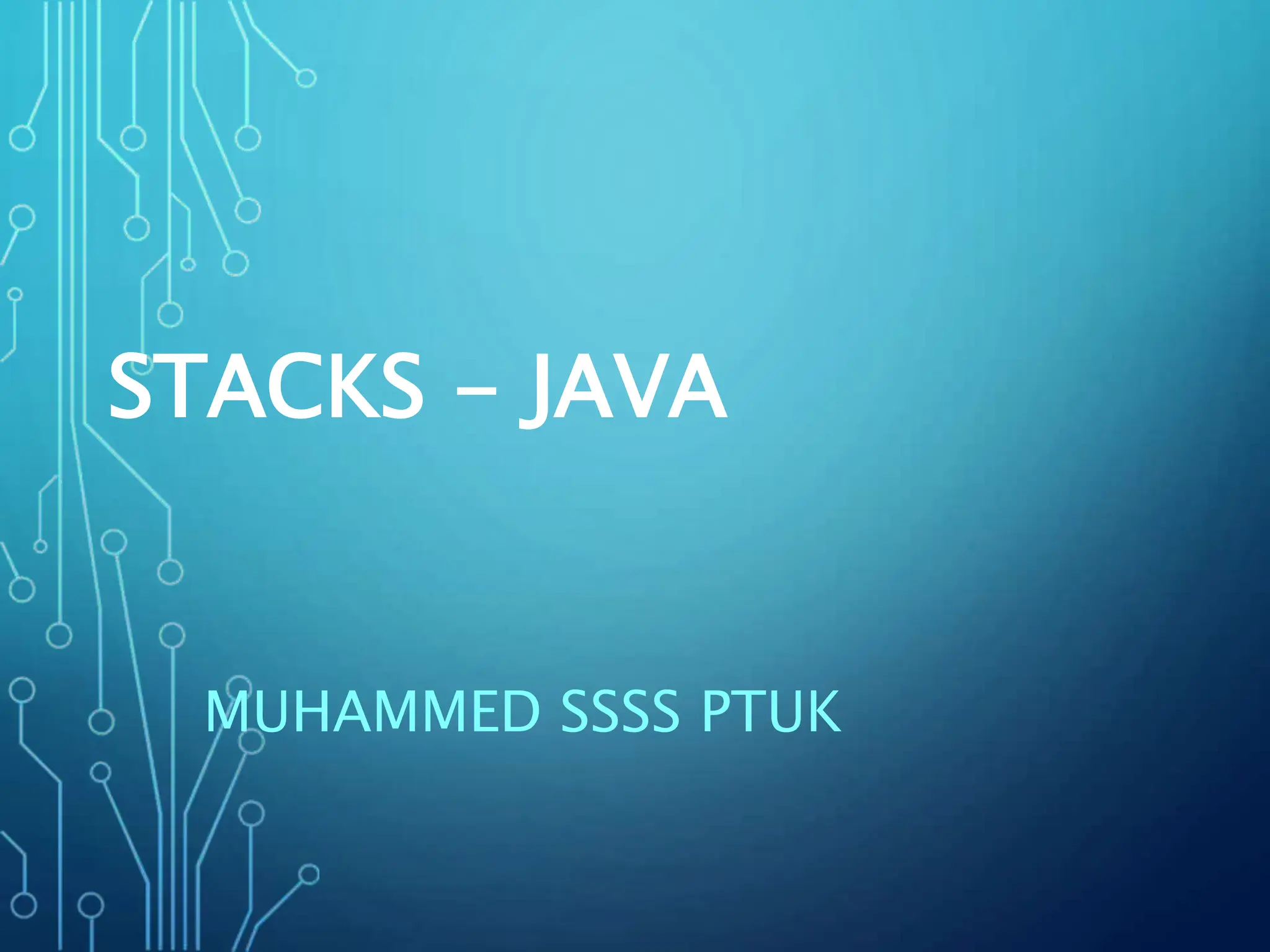 stack in java data structure - muhammed .ppt