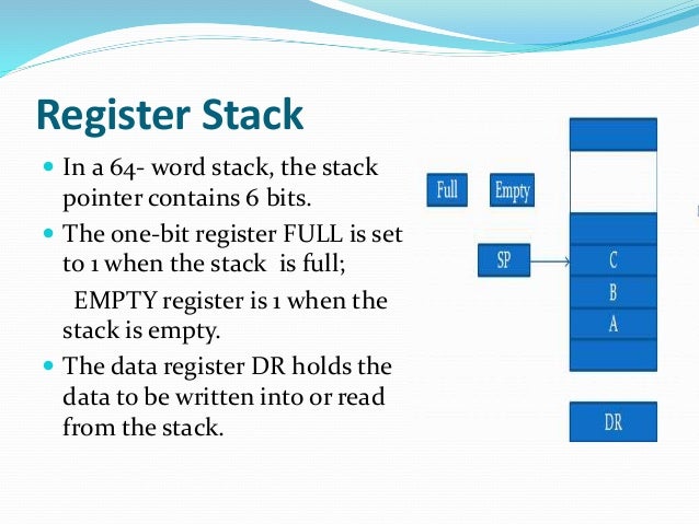 Stack organization